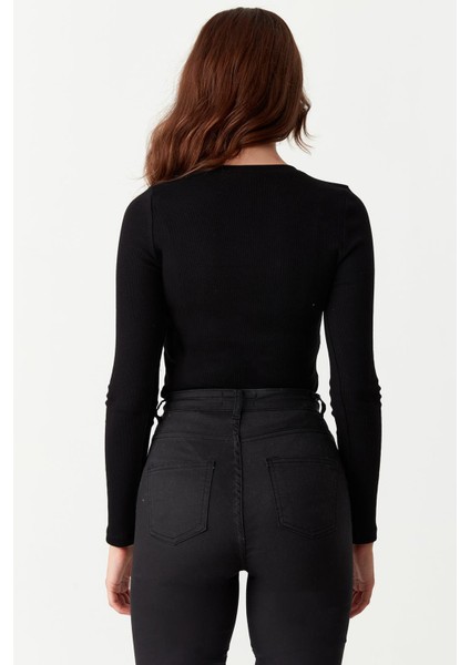 Kadın Ispanyol Paça Skinny Jeans
