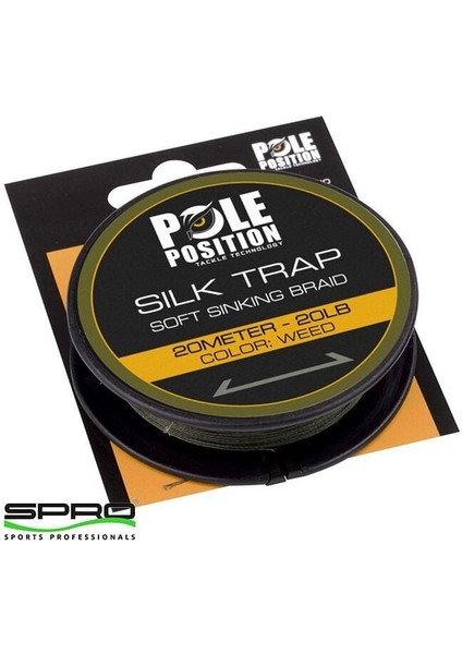 Polep Silk Trap Sinking Braid 20LB Weed 20M