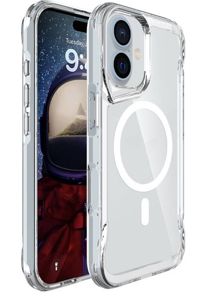 iPhone 16 Plus Kılıf Ultra Koruma Sağlayan Magsafe T-Max Premium Kapak