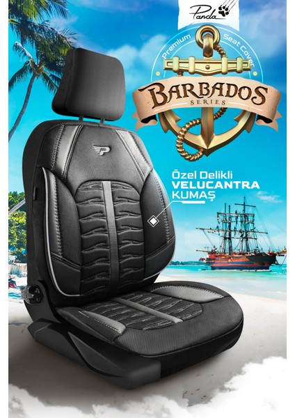 Panda Barbados Serisi Alkantra Kumaş Oto Koltuk Kılıfı - Tam Set fiyatları