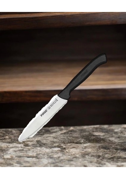 Ecco Sebze Bıçağı Dişli 12 cm Siyah - 38049
