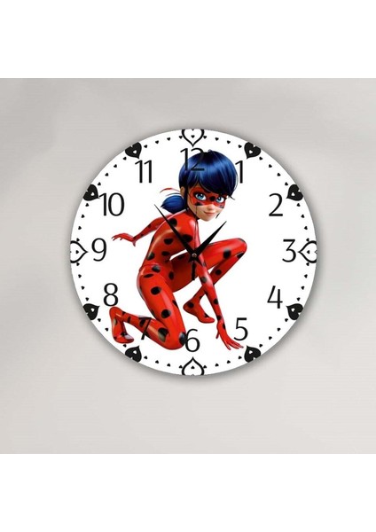 Ahşap çocuk odası dekoratif duvar saati, retro stil, metalik renk, şık ve kullanışlı tasarım