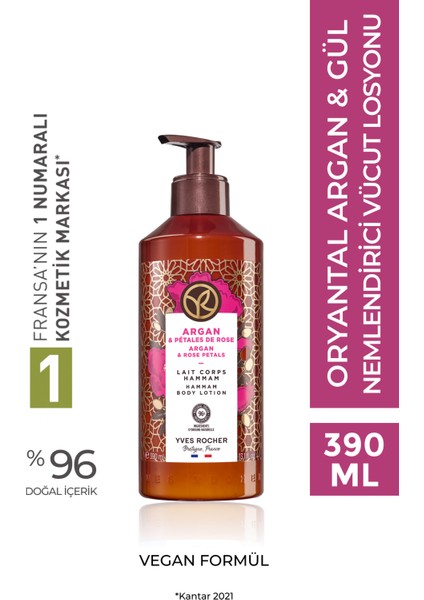 Yves Rocher Nemlendirici Vücut Losyonu - Oryantal Argan Gül- 390ML-40428