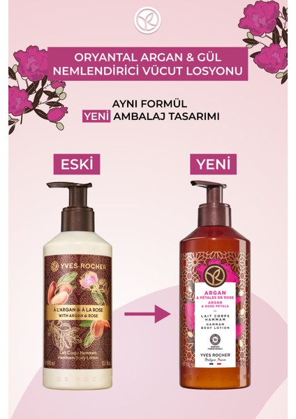 Yves Rocher Nemlendirici Vücut Losyonu - Oryantal Argan Gül- 390ML-40428