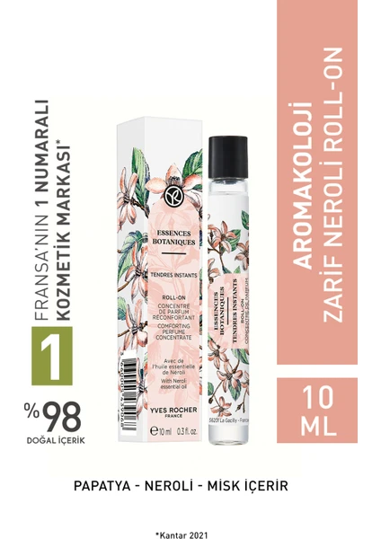 Yves Rocher Aromakoloji Konsantre Roll-On Parfüm - Zarif Neroli 10 ML-43906