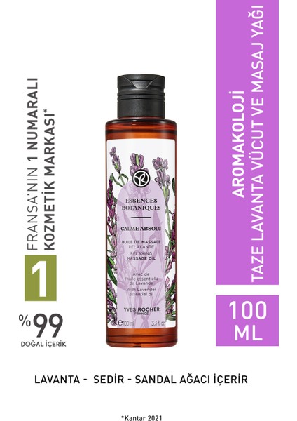 Aromakoloji Vücut ve Masaj Yağı - Taze LAVANTA-100 ML-44290