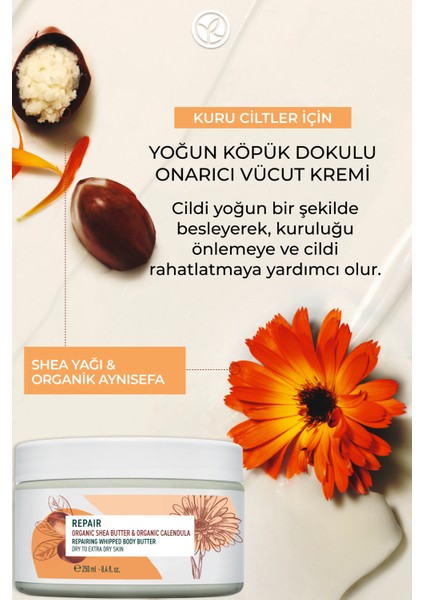 Yves Rocher Vücut Kremi - Kuru Ciltler - Onarıcı Besleyici Yoğun Dokulu / REPERATION-250ML