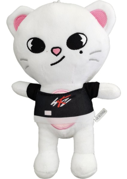 Sevimli Karikatür Hayvan Beyaz Kedi Peluş Oyuncak 22 cm (Yurt Dışından)