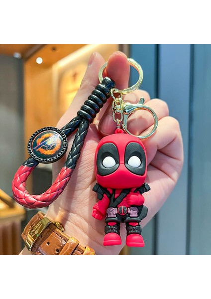 Süper Kahraman Deadpool Çanta Dekorasyonu Küçük Anahtarlık (Yurt Dışından)