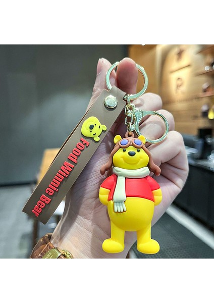 Pilotu Winnie The Pooh Çanta Dekorasyonu Küçük Anahtarlık (Yurt Dışından)
