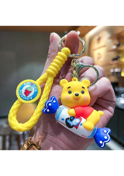 Toffee Winnie The Pooh Çanta Dekorasyonu Küçük Anahtarlık (Yurt Dışından)