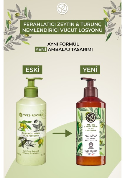 Yves Rocher Nemlendirici Vücut Losyonu - Ferahlatıcı Zeytin Turunç - 390ML-40437