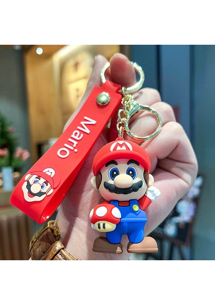 Karikatür Mario Çanta Dekorasyonu Küçük Anahtarlık (Yurt Dışından)