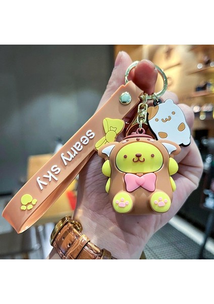 Puding Köpek Kucaklama Çanta Dekorasyonu Küçük Anahtarlık (Yurt Dışından)
