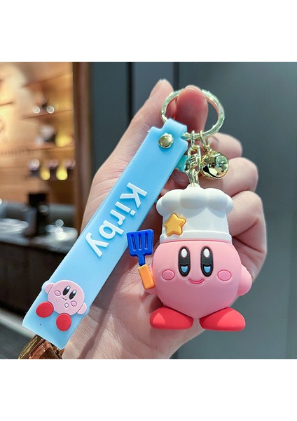 Kirby Şef Çanta Dekorasyonu Küçük Anahtarlık (Yurt Dışından)