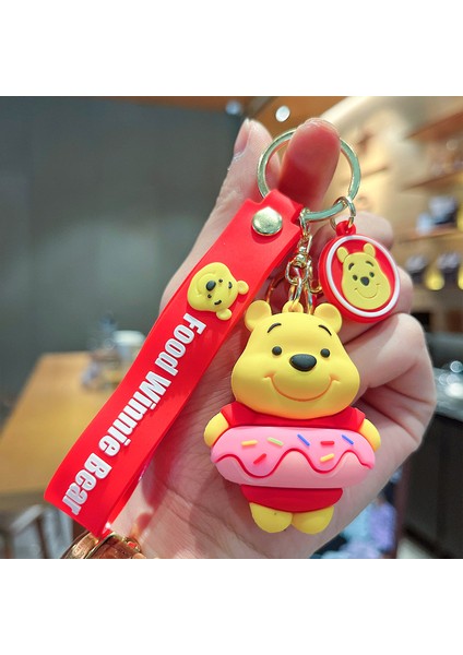 Donuts Winnie The Pooh Çanta Dekorasyonu Küçük Anahtarlık (Yurt Dışından)