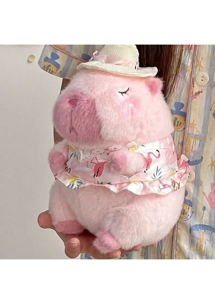 Pembe Yaz Kapibara Peluş Oyuncak Çocuk Pembe (Yurt Dışından)