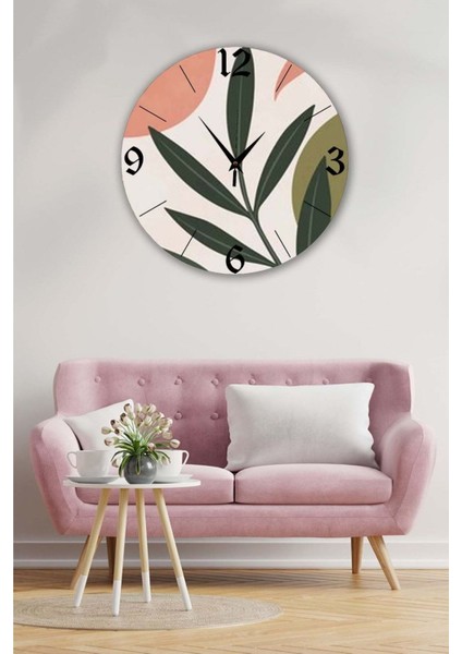 Retro tarzda 35x35 cm duvar saati, şık ve modern dekoratif aksesuar, metalik renkli.