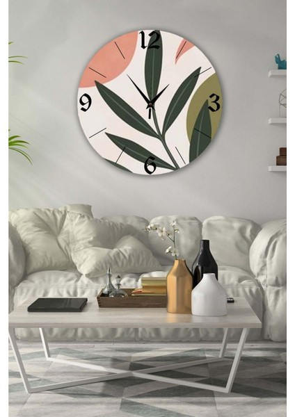 Retro tarzda 35x35 cm duvar saati, şık ve modern dekoratif aksesuar, metalik renkli.