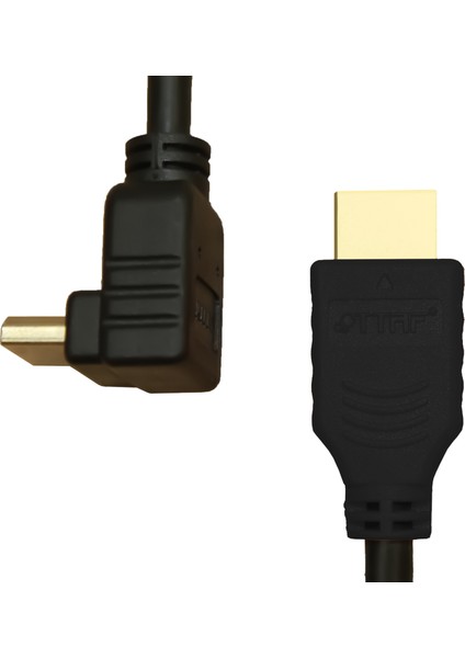 HDMI 2.0 4K Ultra Hd 60 Hz L Tipi Ses ve Görüntü Aktarım Kablosu 1 Metre