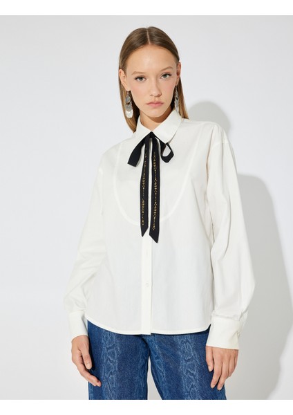 x Zeynep Bastık - Fiyonk Detaylı Gömlek fırsatları