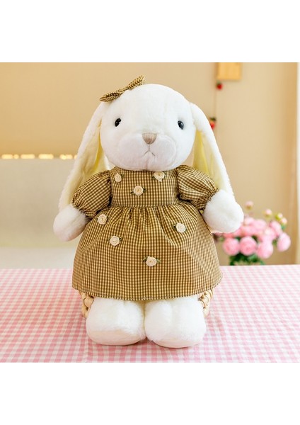 35 cm Yeni Kahve Tavşan Bebek Peluş Oyuncak Kızlar Uyuyan Bebek Çocuk Konfor Bebek (Yurt Dışından)