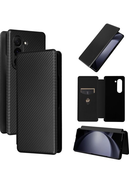 Samsung Galaxy Z Fold6 Için Karbon Fiber Dokulu Kılıf (Yurt Dışından)