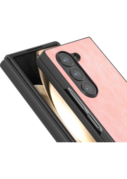 Samsung Galaxy Z Fold6 Için Siyah Çerçeve Pu Telefon Kılıfı (Yurt Dışından) modelleri