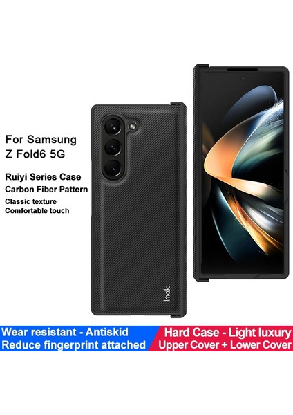 Samsung Galaxy Z Fold6 Için Karbon Fiber Pu+Pc Telefon Kılıfı (Yurt Dışından) fiyatları