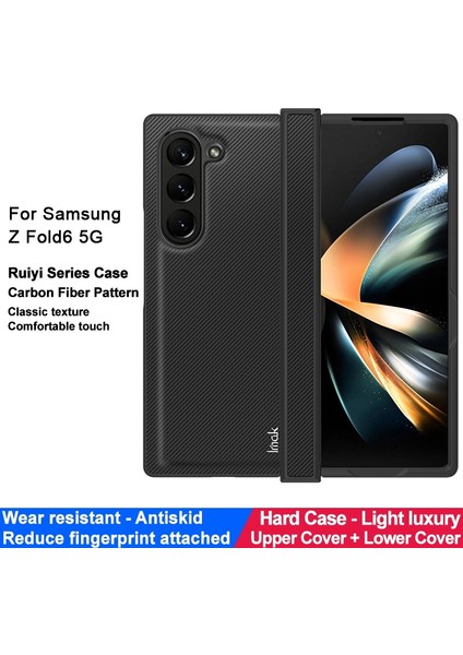 Samsung Galaxy Z Fold6 Için Karbon Fiber Pu+Pc Telefon Kılıfı (Yurt Dışından) modelleri