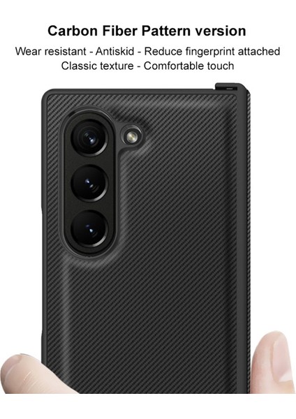 Samsung Galaxy Z Fold6 Için Karbon Fiber Pu+Pc Telefon Kılıfı (Yurt Dışından) fırsatları