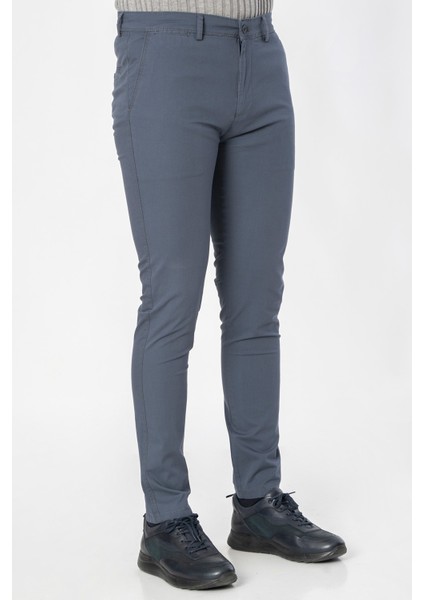 Barreiro P2302 Pamuklu Likralı Slim Fit Pantolon Indigo