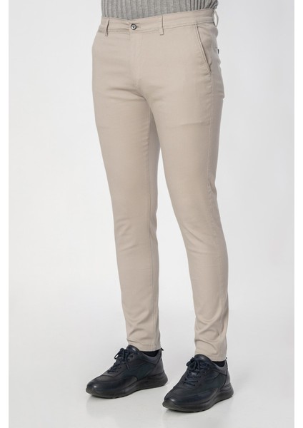 Barcelos P2301 Slim Fit Pamuklu Likralı Gabardin Pantolon A.gri