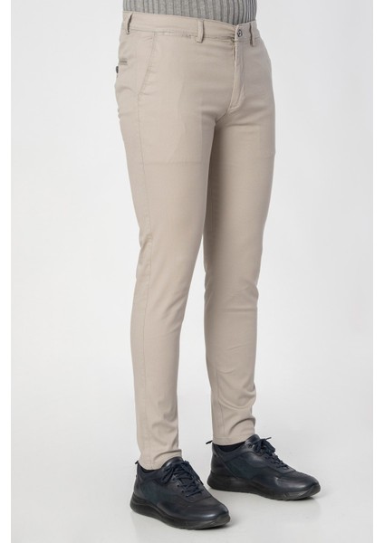 Barcelos P2301 Slim Fit Pamuklu Likralı Gabardin Pantolon A.gri