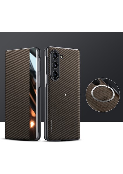 Samsung Galaxy Z Fold6 Için Sulada Kevlar Dokulu Telefon Kılıfı (Yurt Dışından)