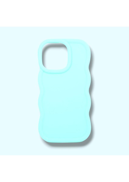 iPhone 15 Pro Kenarı Dalgalı Darbe Önleyici Lüks Silikon Kılıf