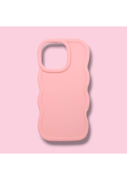 iPhone 15 Pro Kenarı Dalgalı Darbe Önleyici Lüks Silikon Kılıf