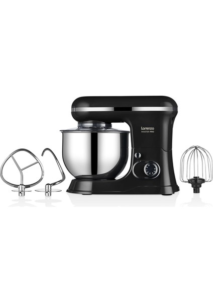 Master Pro Stand Mixer Hamur Yoğurma Makinesi 1500 W Siyah