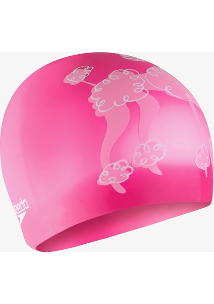 Slogan Print Çocuk Pembe Yüzücü Bonesi.- fiyatları