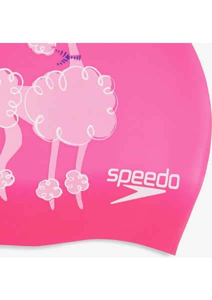 Slogan Print Çocuk Pembe Yüzücü Bonesi.- modelleri