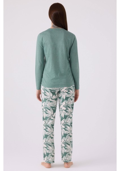 3115 Kadın Uzun Kol Pijama Takım modelleri