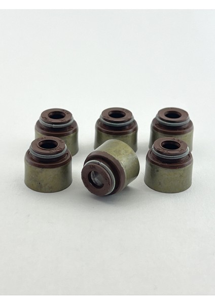 Subap Lastiği Sızdırmazlık Keçesi 16 Adet Fkm ON_S67 Kahverengi 6 x 9,65/13 x 11,1 - 19036081