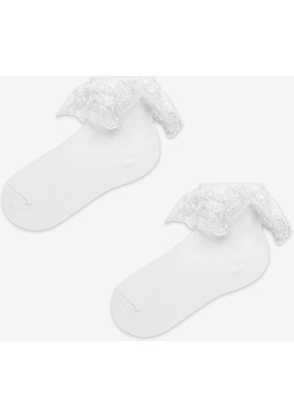Kız Çocuk Beauty Dantel Detaylı Lace Soket Çorap