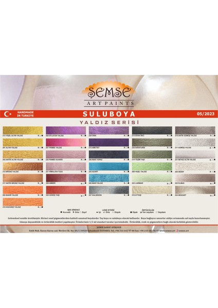 ŞEMSE 217F Antik Bronz Yaldız El Yapımı Mührelenebilir Yaldız Suluboya-Tam Tava fiyatları