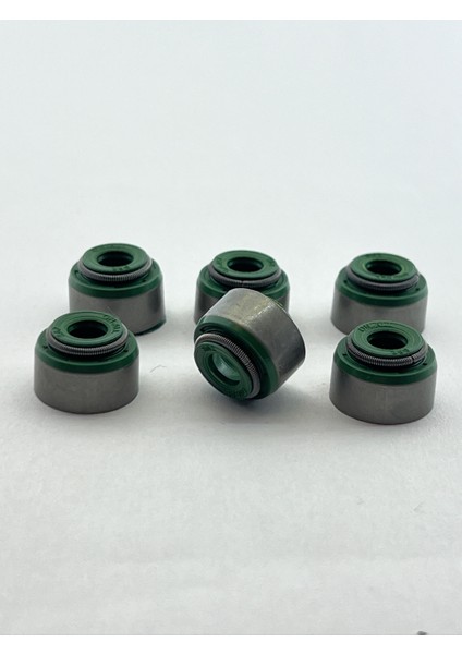 Subap Lastiği Sızdırmazlık Keçesi 16 Adet Fkm ON_S62 Yeşil 5,5 x 10,75/13,05 x 5 x 8,2 - 19035929