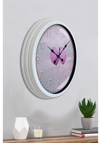 40 cm Beyaz Metal Duvar Saati, Geometrik Tasarım, Şık ve Kaliteli Dekorasyon Parçası modelleri