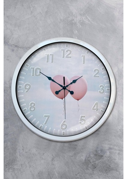 40 cm Beyaz Metal Duvar Saati, Geometrik Tasarım, Şık ve Kaliteli Dekorasyon Parçası fırsatları