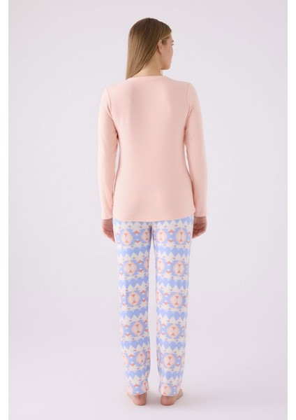 3098 Kadın Uzun Kol Pijama Takım modelleri