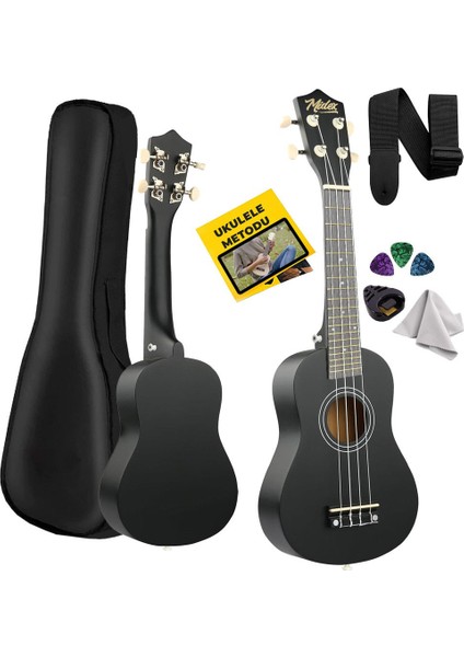 UKX-233BK Siyah Concert Ukulele (Askı Çanta Metod Pena)