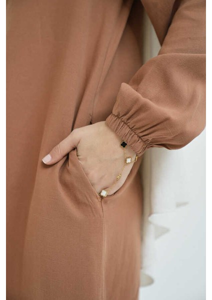 6644-TENSEL Yakalı Fermuarlı Kap Açık Kahve fırsatları